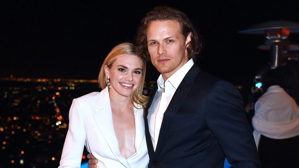 wedding sam heughan wife